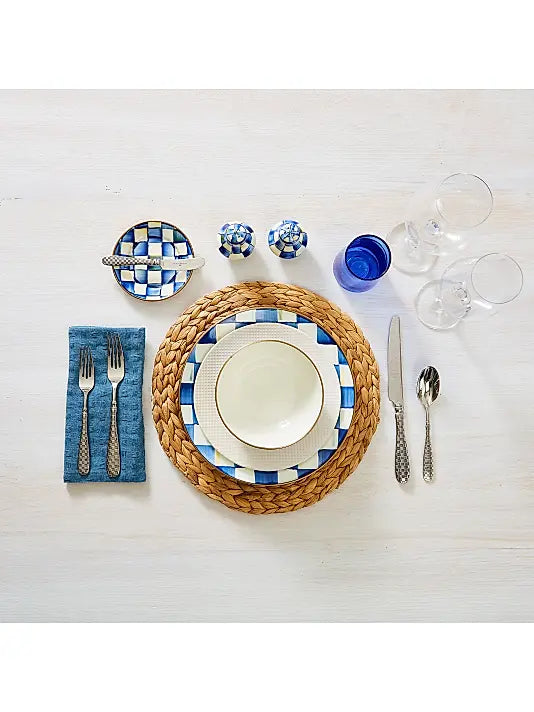 Royal Check Enamel Salt & Pepper Shaker Set