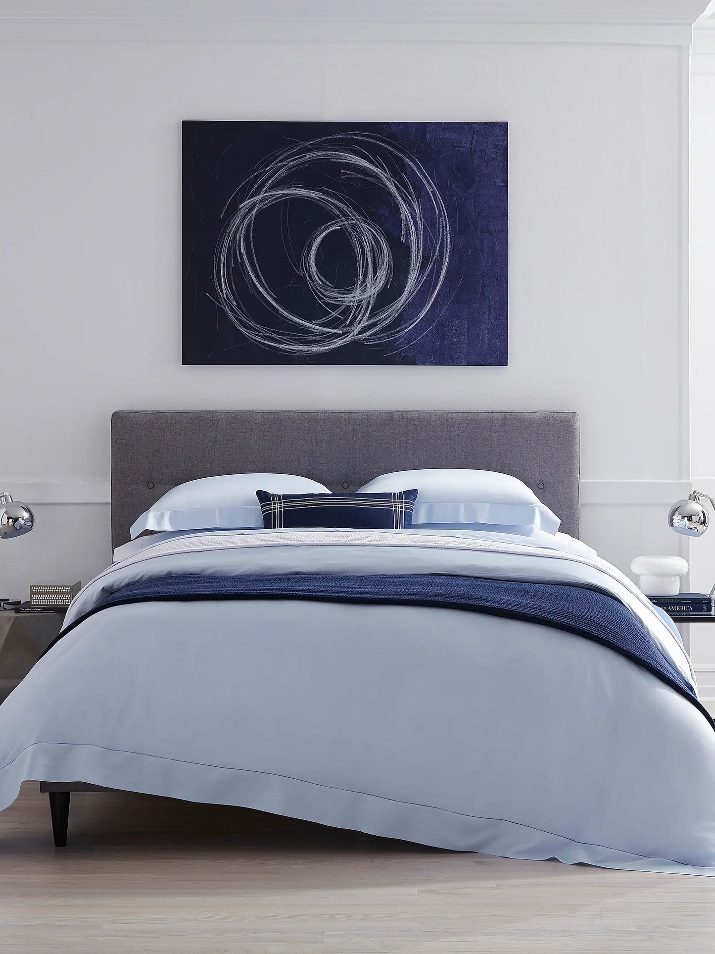 Fiona Solid Grey Luxury Cotton Sheet & Pillowcase Set