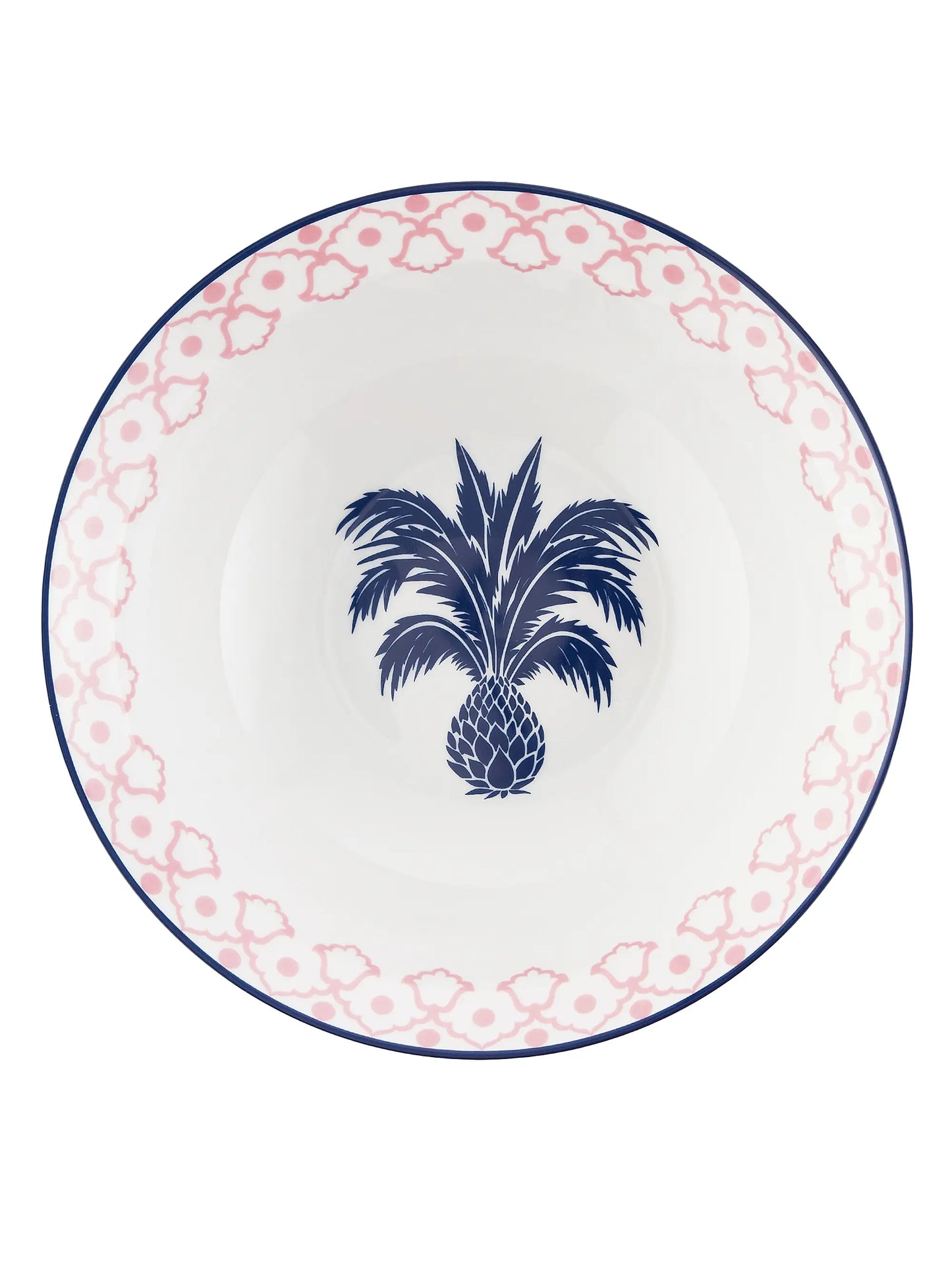 Oriental-Pattern Round Porcelain Salad Bowl (Ø 26 cm)