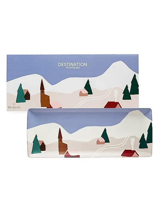 Destination Montagne Rectangular Shared Plate