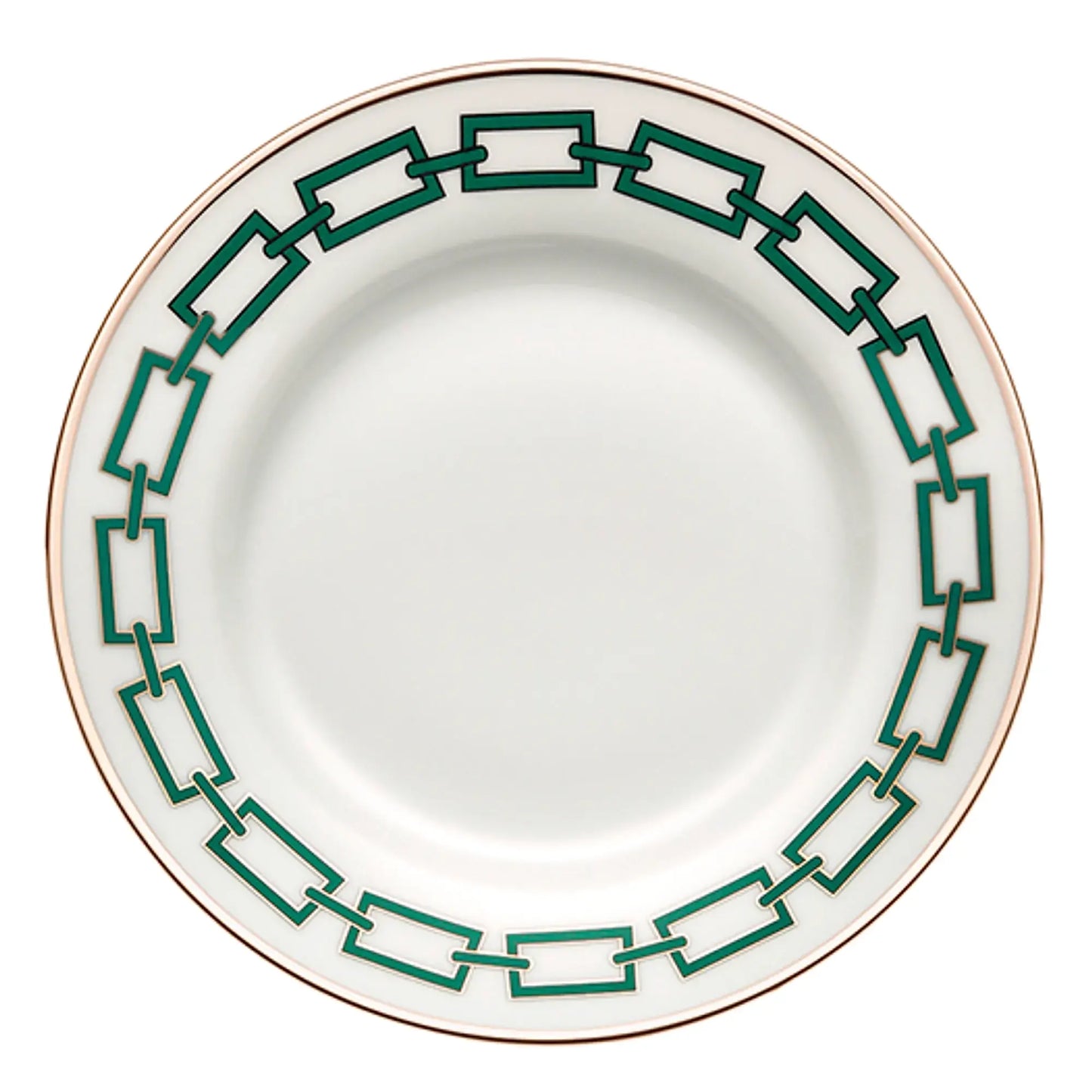 Catene Geometric Porcelain Dinner Plate (Green)