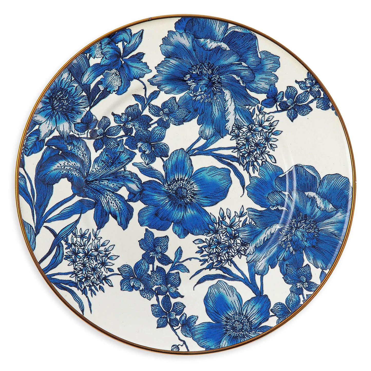 Royal English Garden Enamel Salad / Dessert Plate