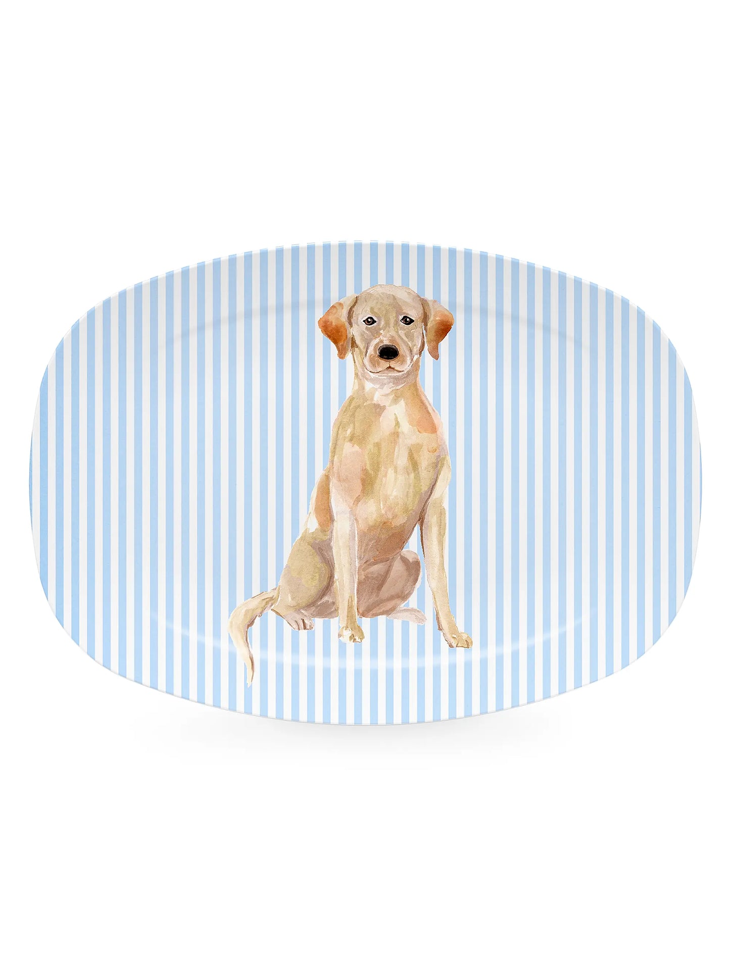 Woof Woof Best Friends Yellow Lab Platter