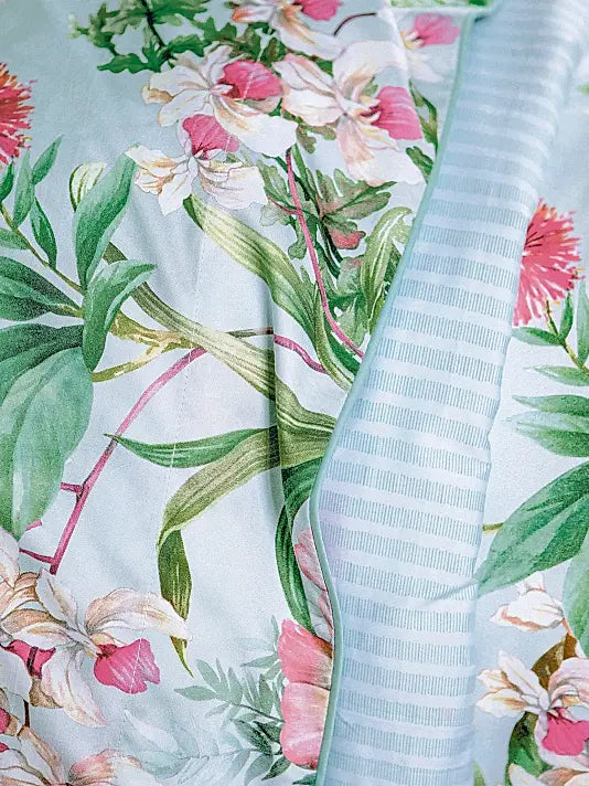 Conte Artistic Floral Cotton Sheet & Pillowcase Collection
