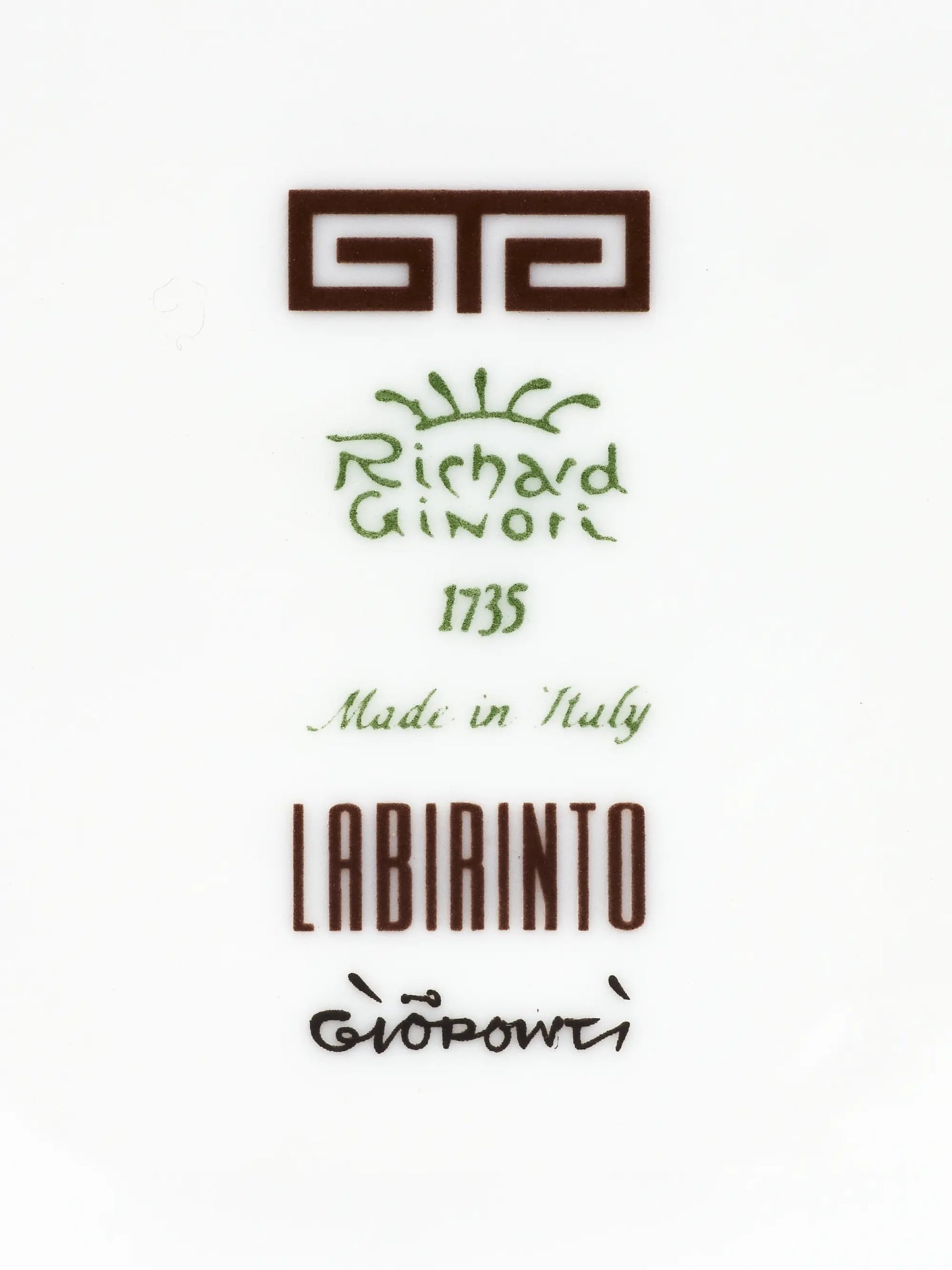 Labirinto Flat Porcelain Plate