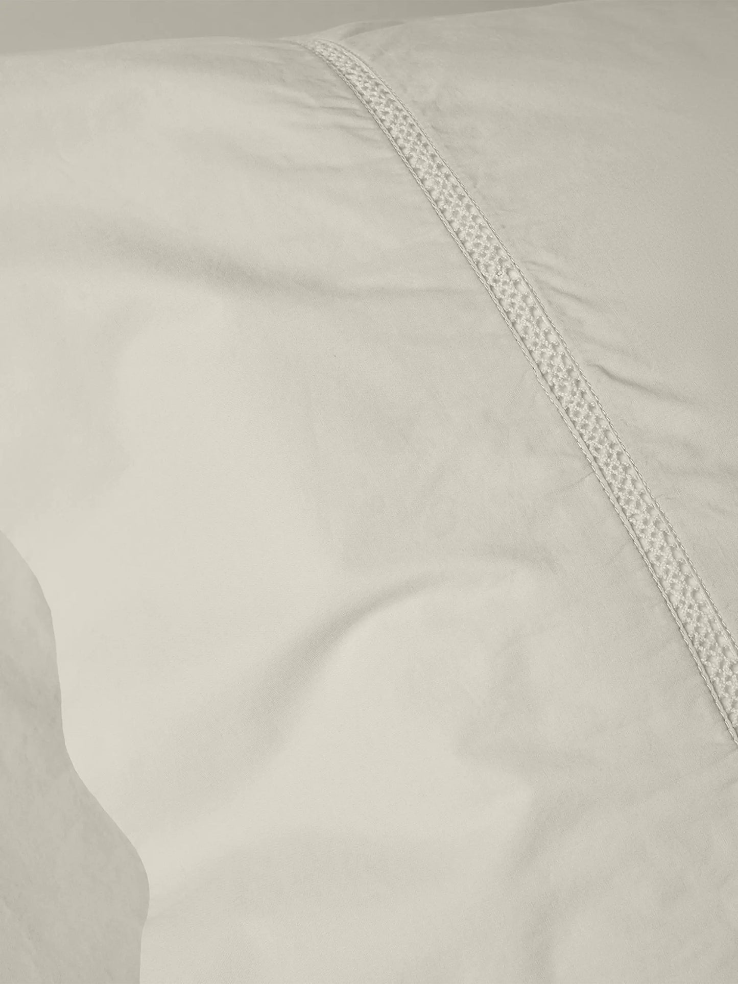 Lattice Organic Percale Pillowcase Set (Pair)