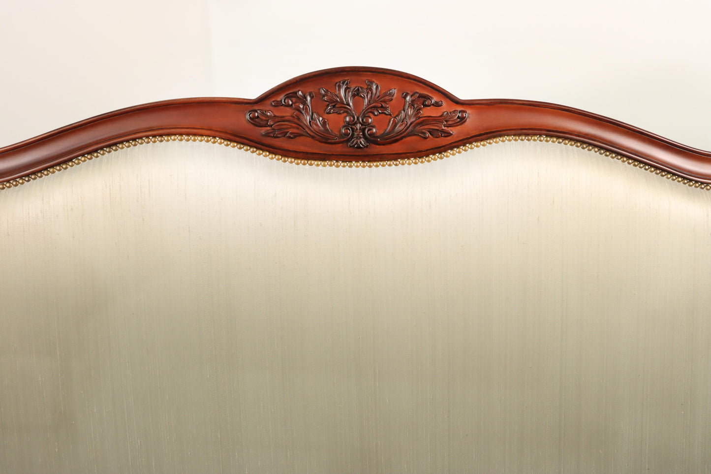 Contemporary Louis XV Style King Bed with Custom Carving