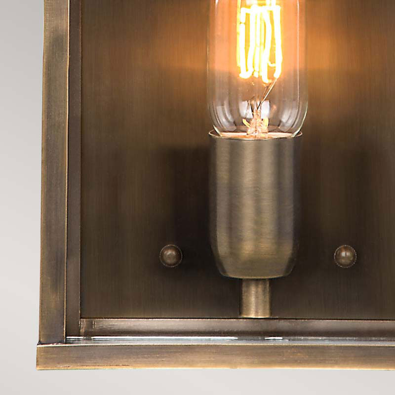 Half Lantern Outdoor Wall Light – Old Bailey (Antique Brass)
