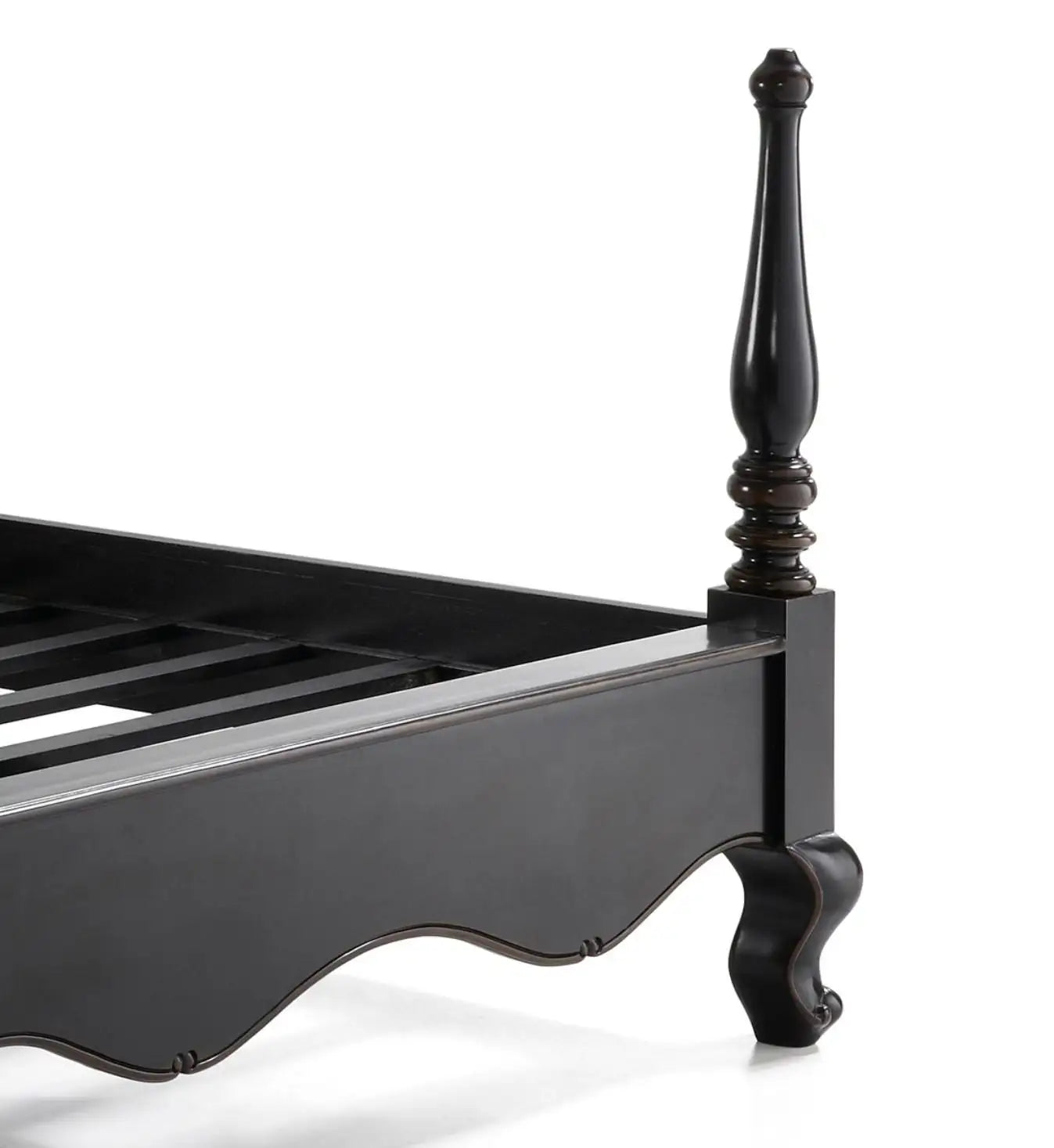 Black Ebonized Mahogany Queen Bed