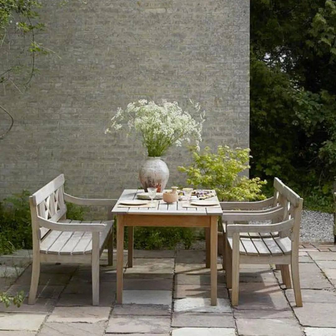 Small ‘Drachmann 120’ Outdoor Teak Bench