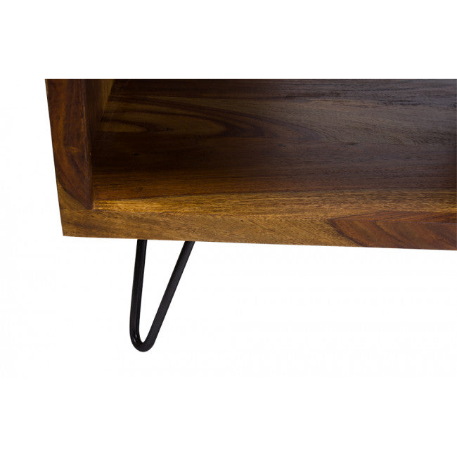 Lonawala Console Table – Sheesham Wood with Metal Frame