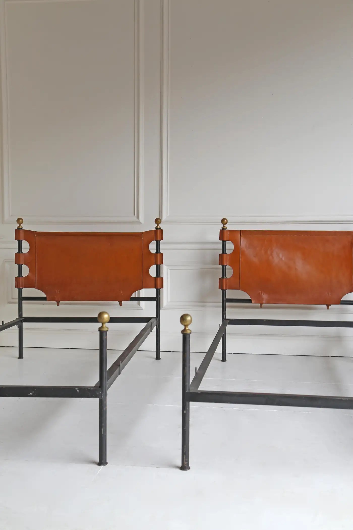 1970’s Pair of Cast Iron Single Beds