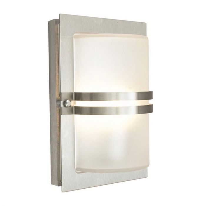 Outdoor Flush Wall Light – Basel (Stainless Steel)
