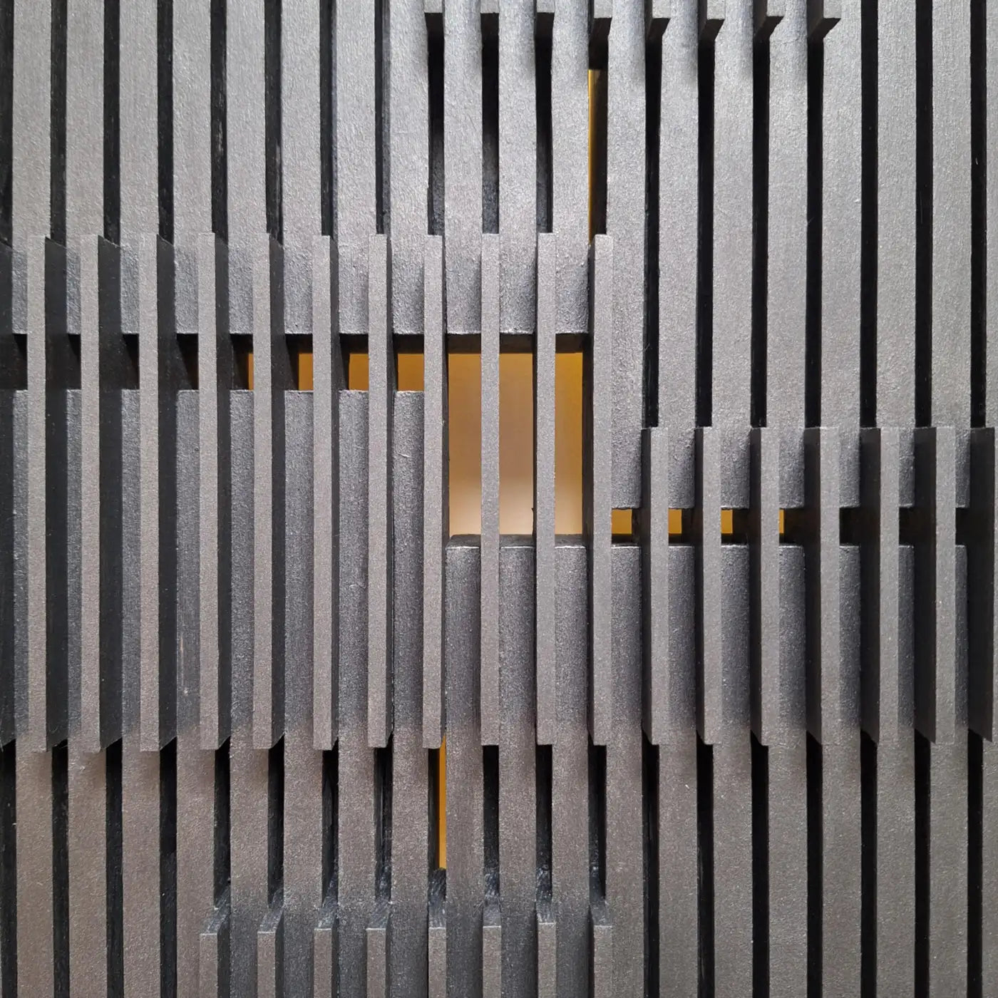 Modern grey black architectural painting relief