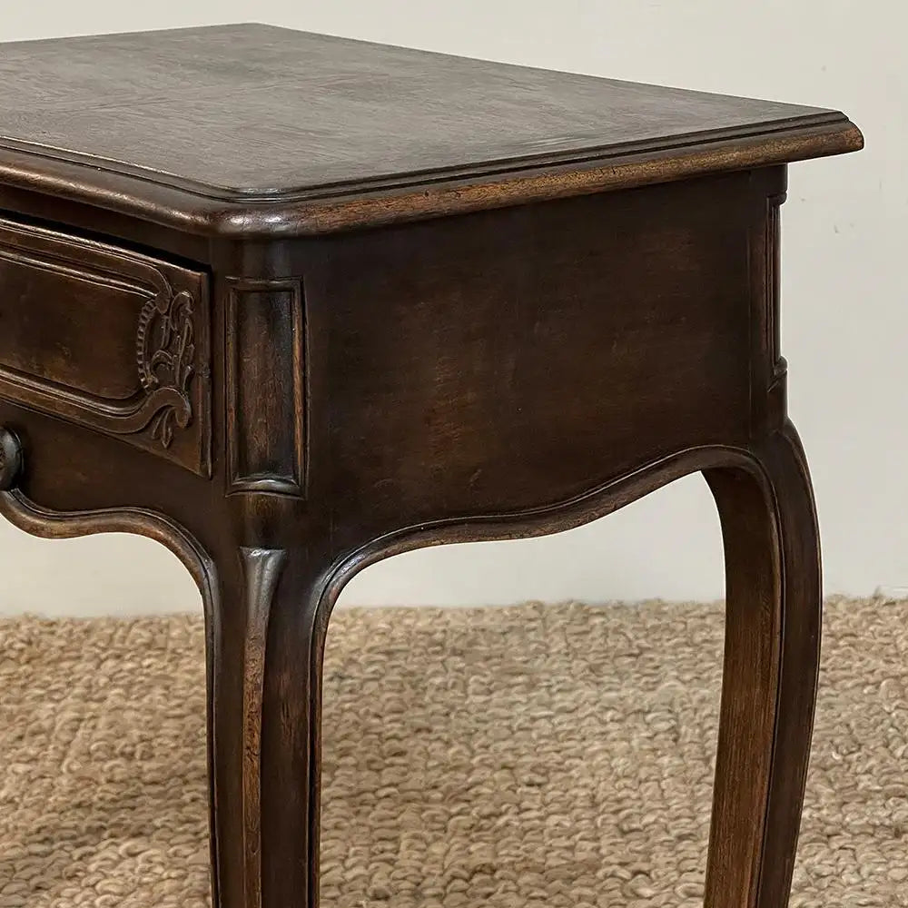 Antique Country French Walnut Nightstand ~ End Table