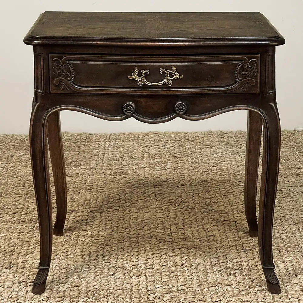 Antique Country French Walnut Nightstand ~ End Table
