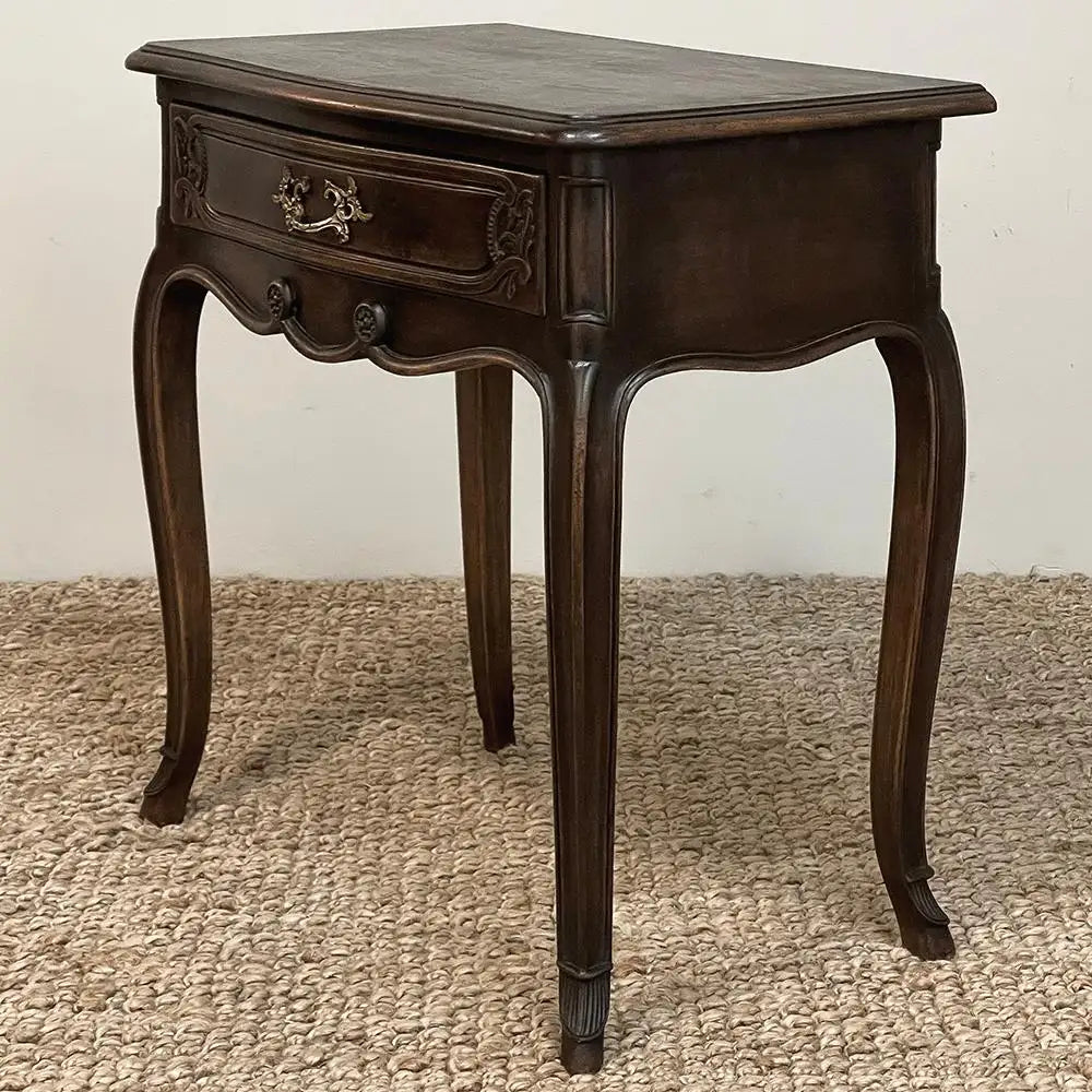 Antique Country French Walnut Nightstand ~ End Table