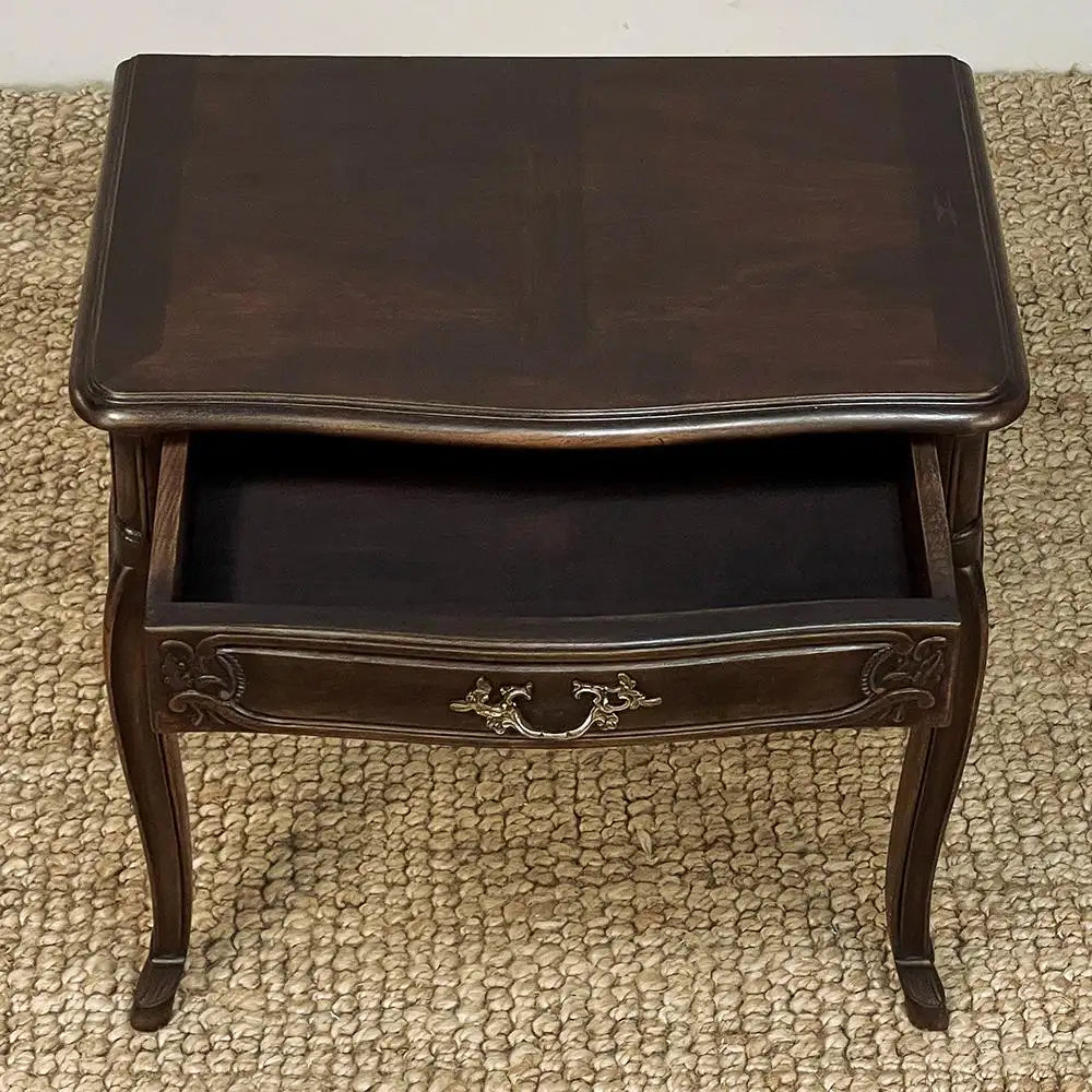 Antique Country French Walnut Nightstand ~ End Table