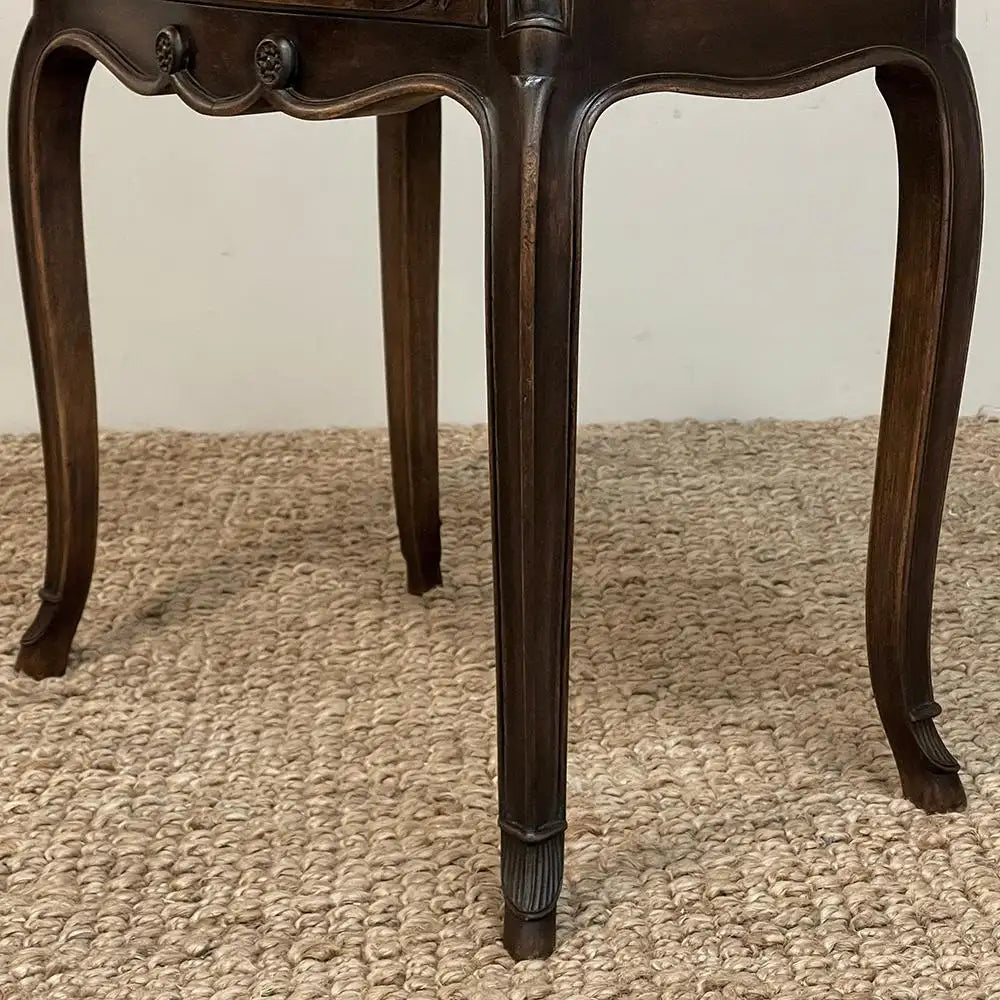 Antique Country French Walnut Nightstand ~ End Table