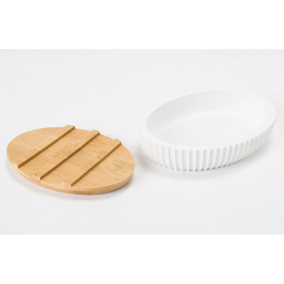 Soap dish Modern, white, H2.5cm, 12.5x9cm