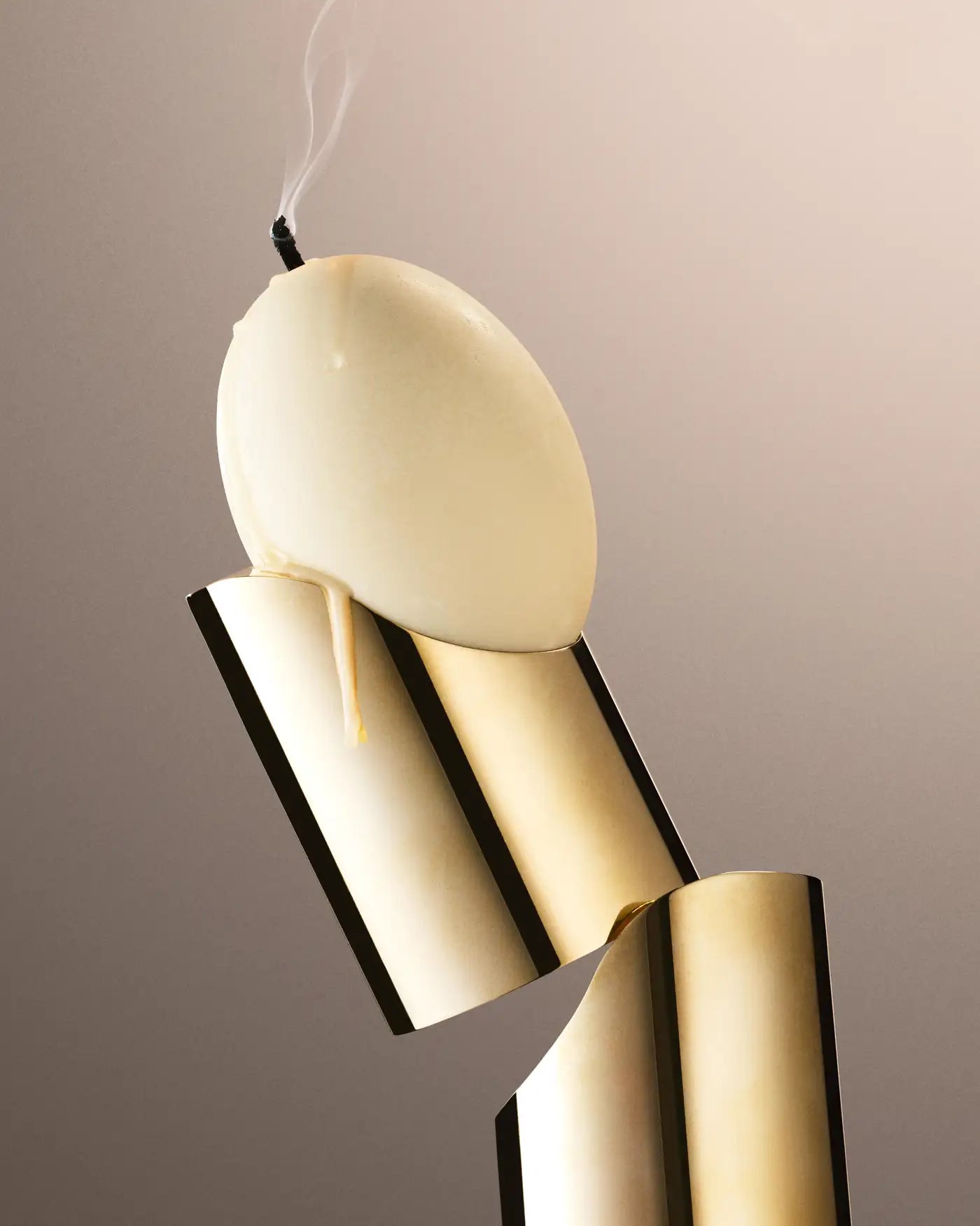 Brass Perch Candle Holder