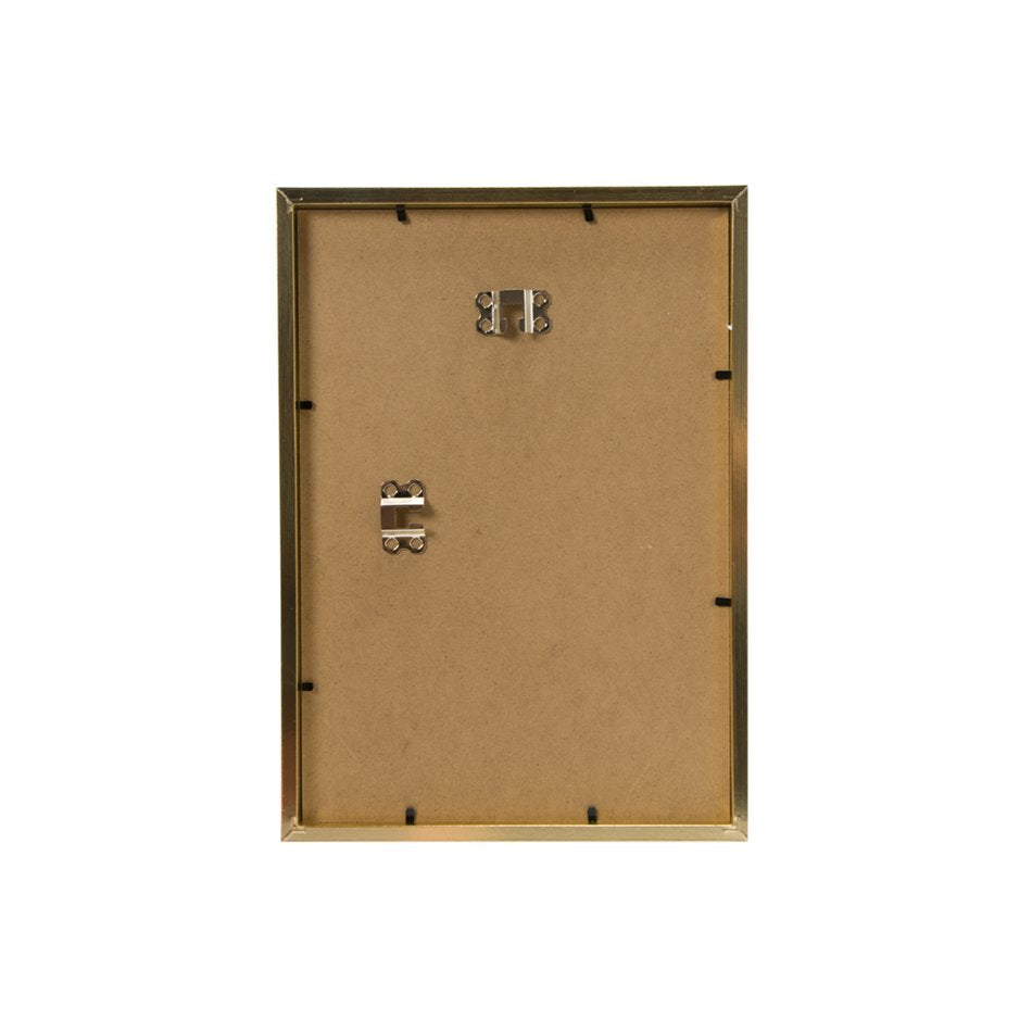 Photo frame Manu, golden color, 21x30cm