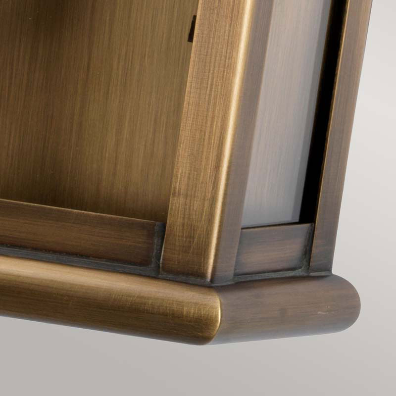 Half Lantern Outdoor Wall Light – St Martins (Aged Brass)