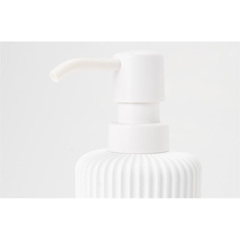 Soap dispenser Modern, white, H18.5xD7cm