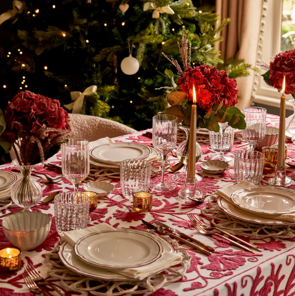 Scarlett Suzani Embroidered Tablecloth – 172 x 275 cm