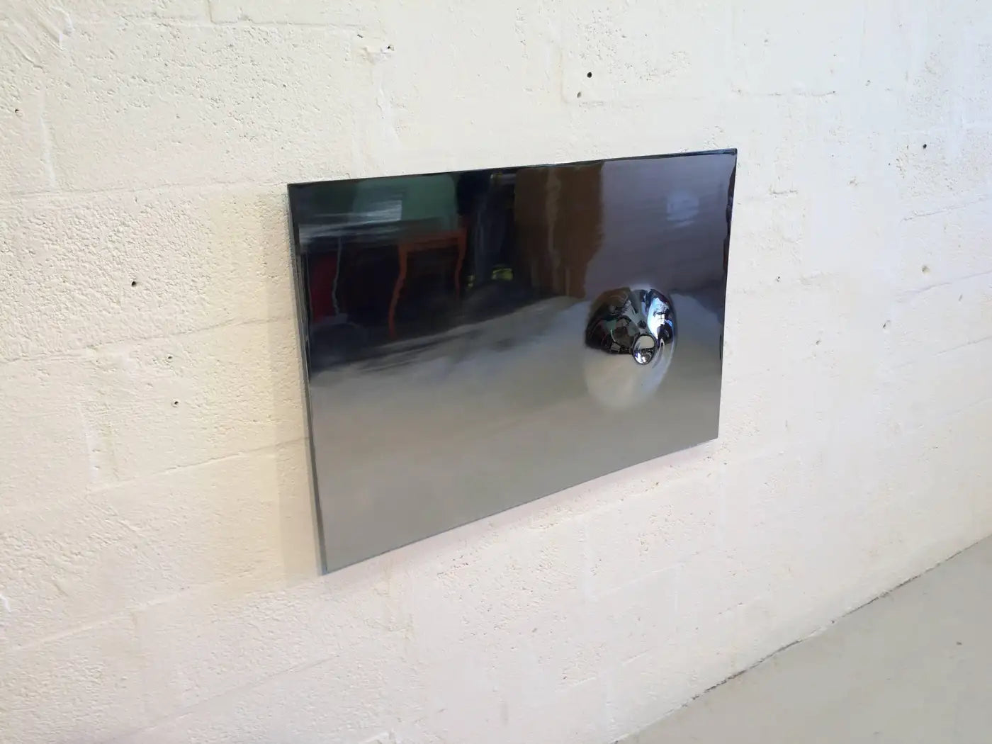 Polished Chrome Wall Relief Sculpture Wall Art
