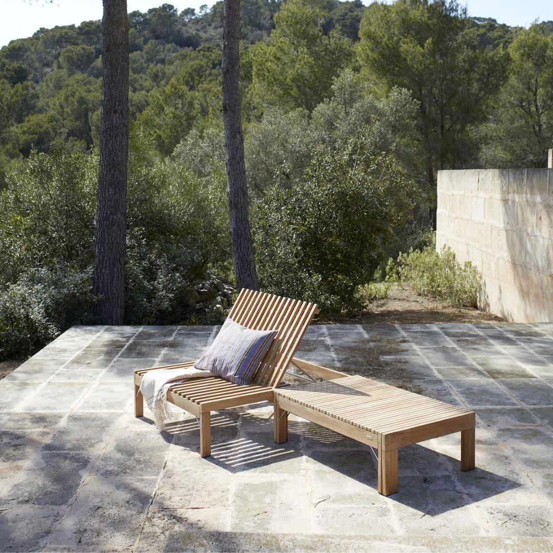 Riviera Outdoor Lounge Chair – FSC-Certified Teak by Skagerak