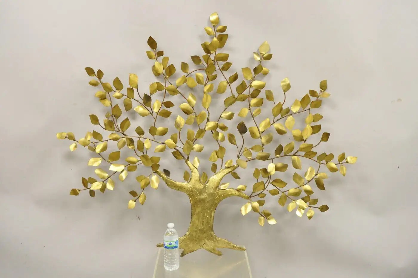 Mid-Century Modern Brass Tree of Life Large Wall Art Sculpture