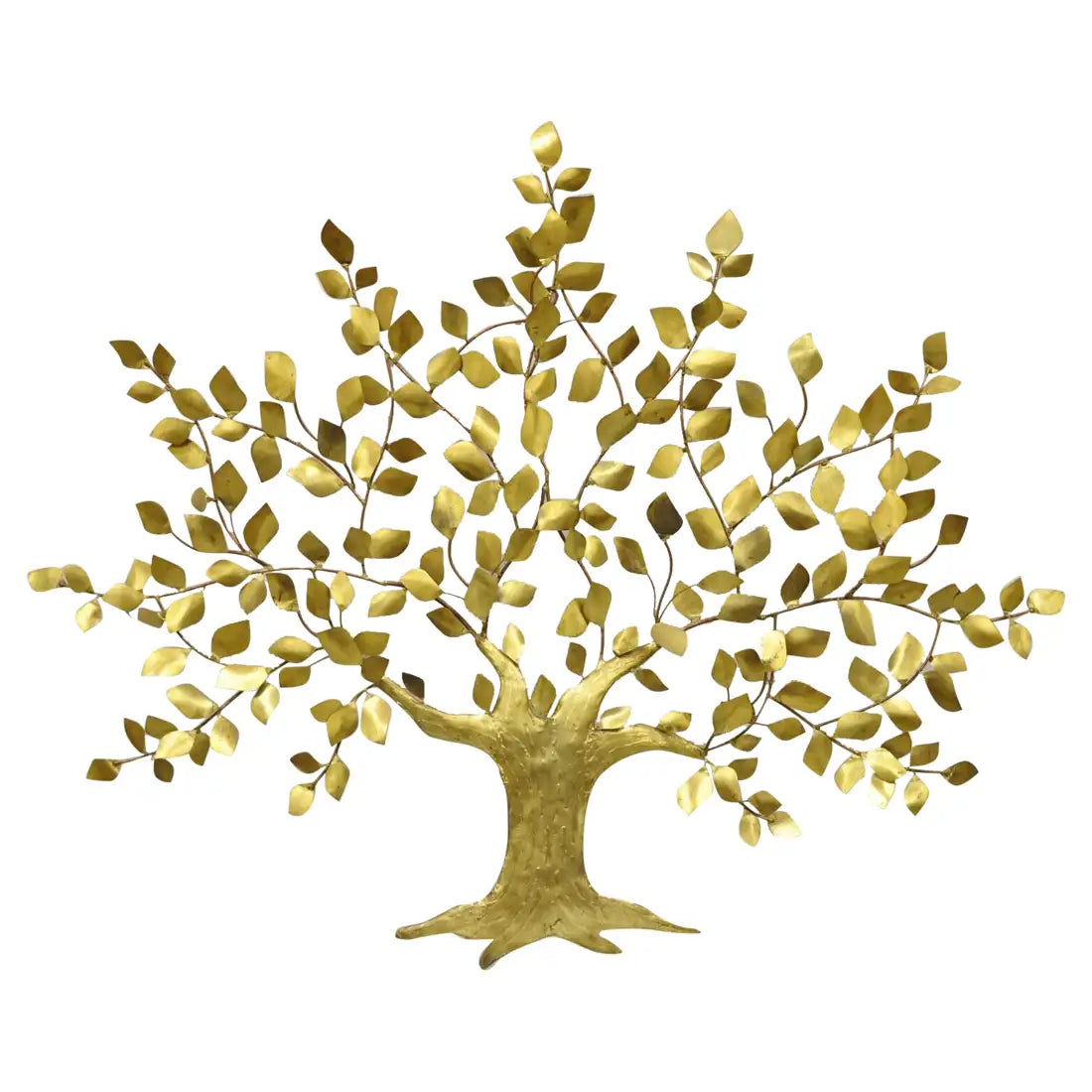 Mid-Century Modern Brass Tree of Life Large Wall Art Sculpture