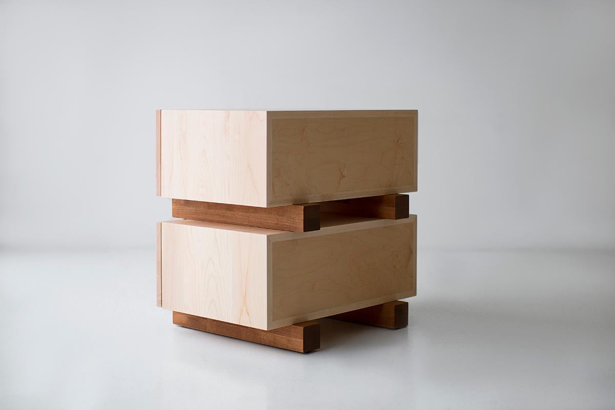 Santa Fe Modern Maple Nightstand – Handmade in USA