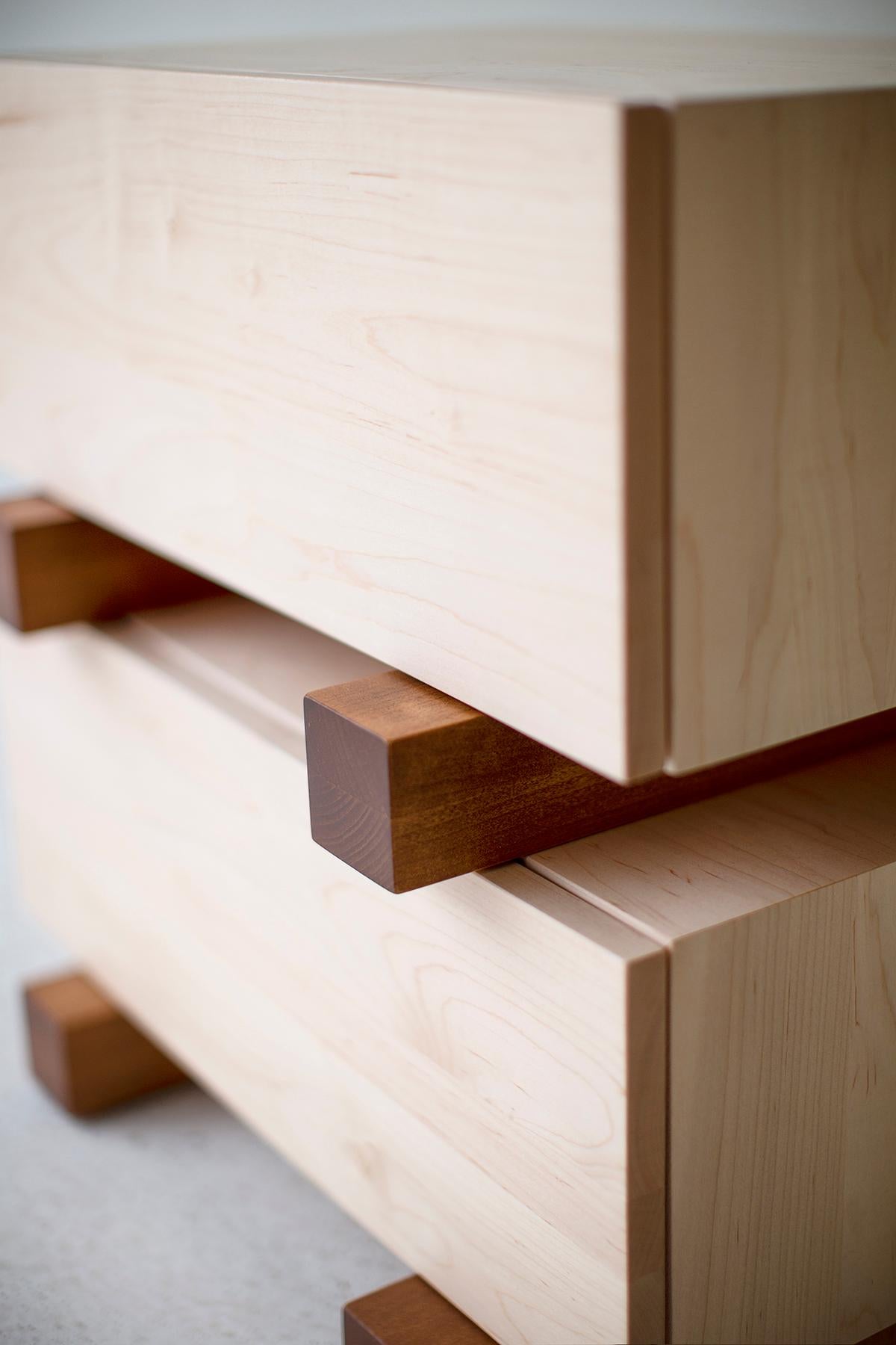 Santa Fe Modern Maple Nightstand – Handmade in USA