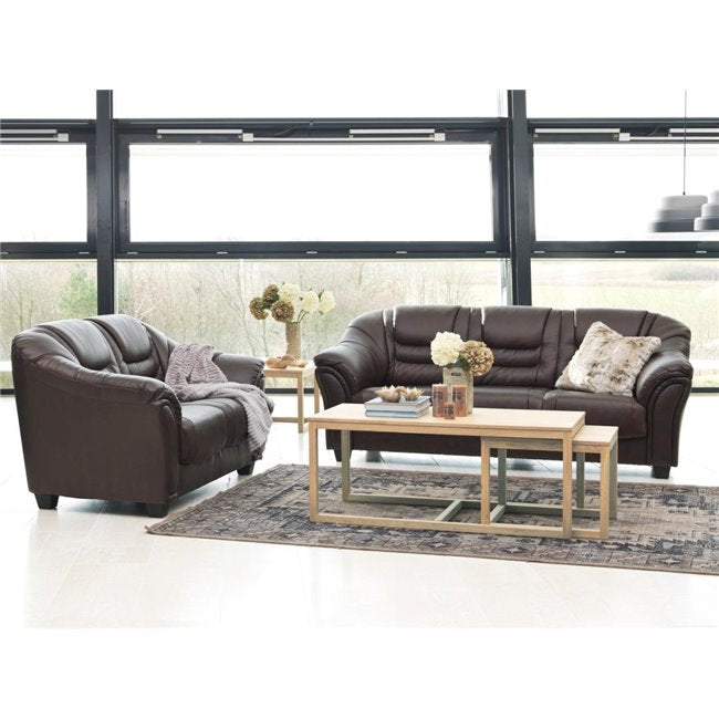 Nesting Coffee Table Set – Oak Veneer (Set of 3)