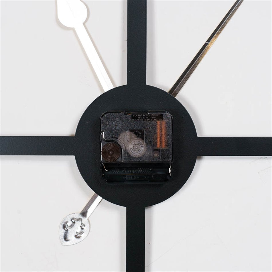 Wall clock Barenton, metal/black, D80x5cm
