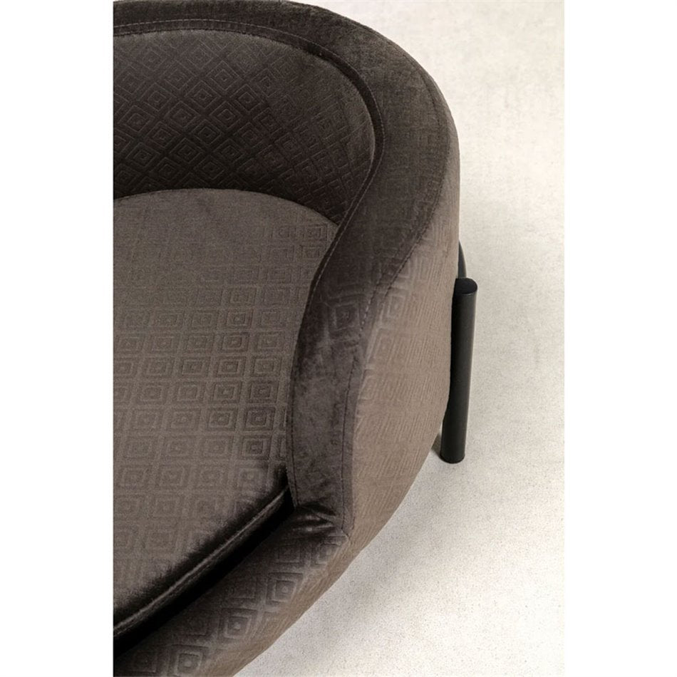 Dream Day Grey Pet Bed – H24 × W61 × D42 cm