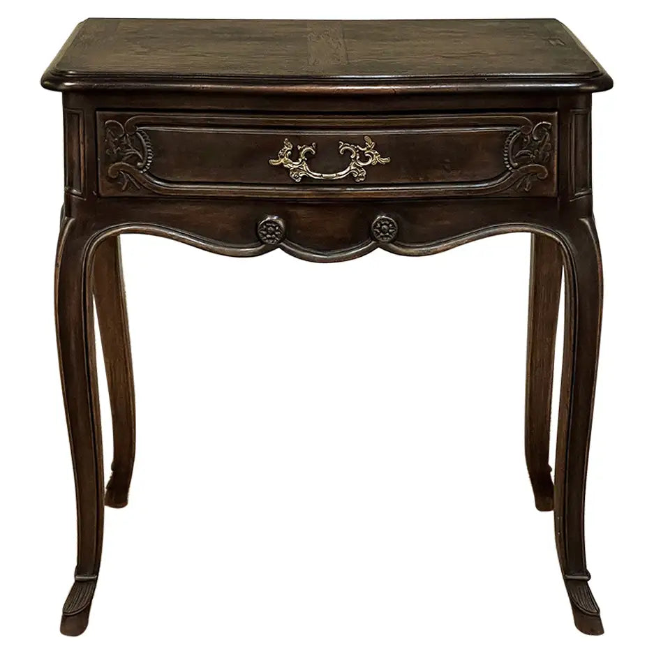 Antique Country French Walnut Nightstand ~ End Table