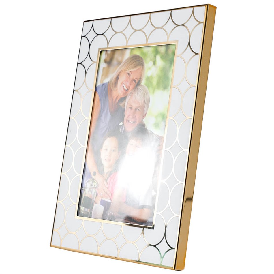 Photo frame Maldony, gold color, steel, 10x15cm