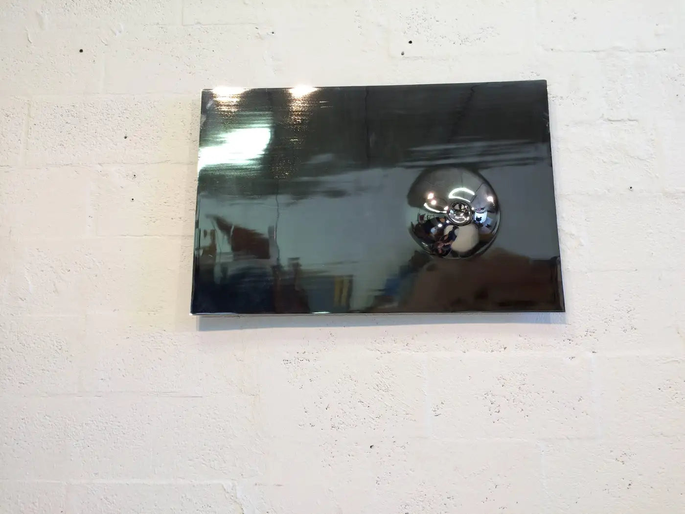 Polished Chrome Wall Relief Sculpture Wall Art