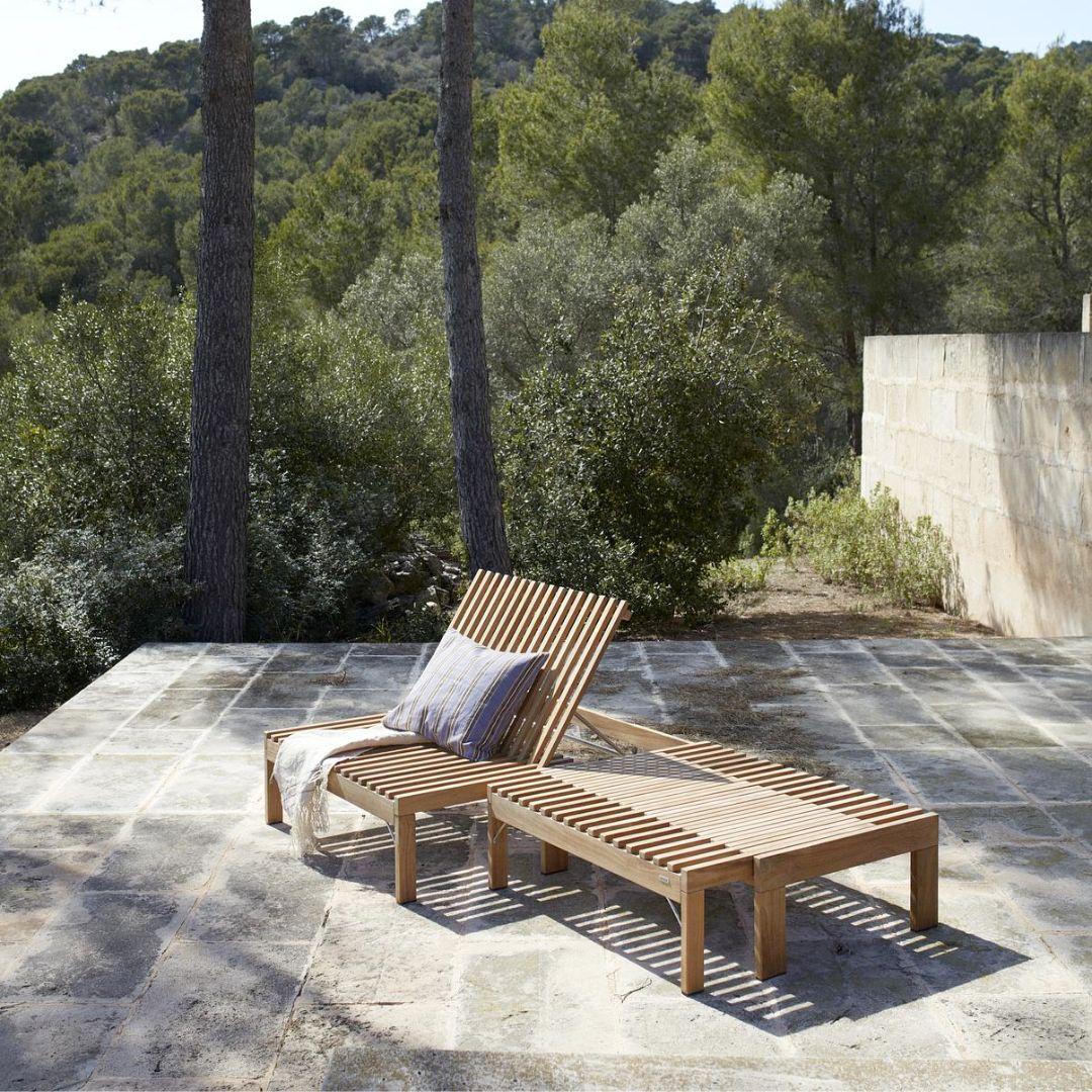 Riviera Outdoor Lounge Chair – FSC-Certified Teak by Skagerak