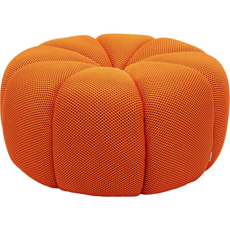 Lounge Stool Peppo in Orange – H41 × Ø76 cm