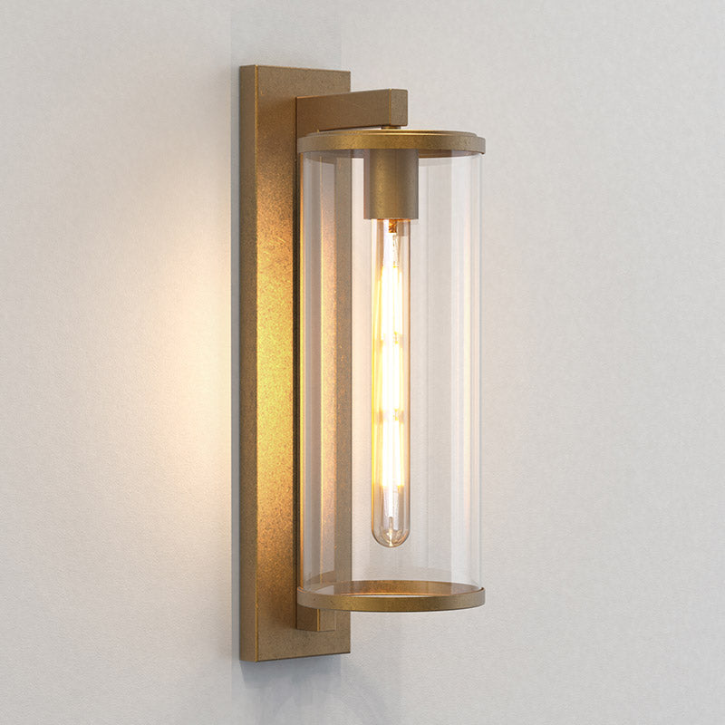 Outdoor Wall Lantern – Antique Brass Pimlico 500