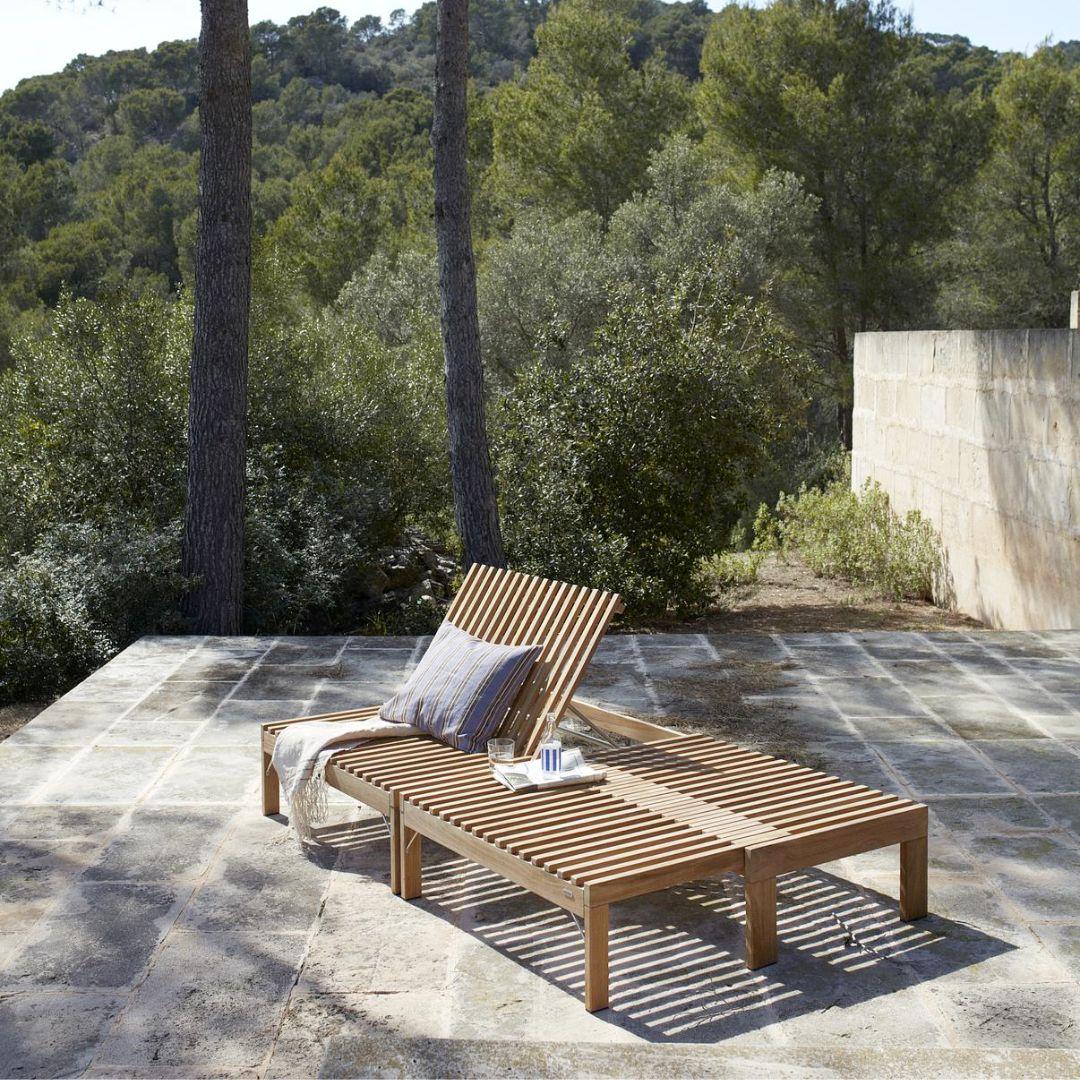 Riviera Outdoor Lounge Chair – FSC-Certified Teak by Skagerak