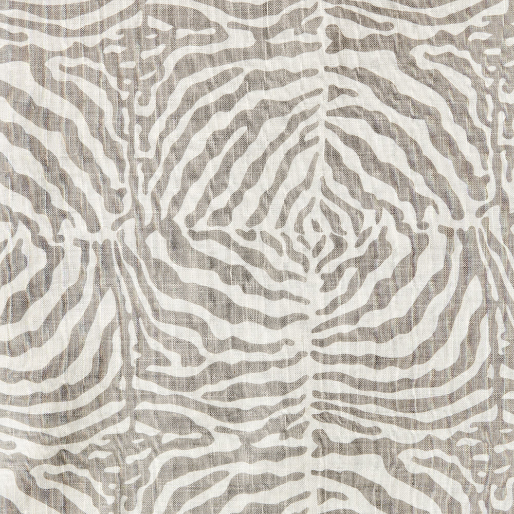 Grey Zebra Striped Linen Tablecloth – 150 x 300 cm