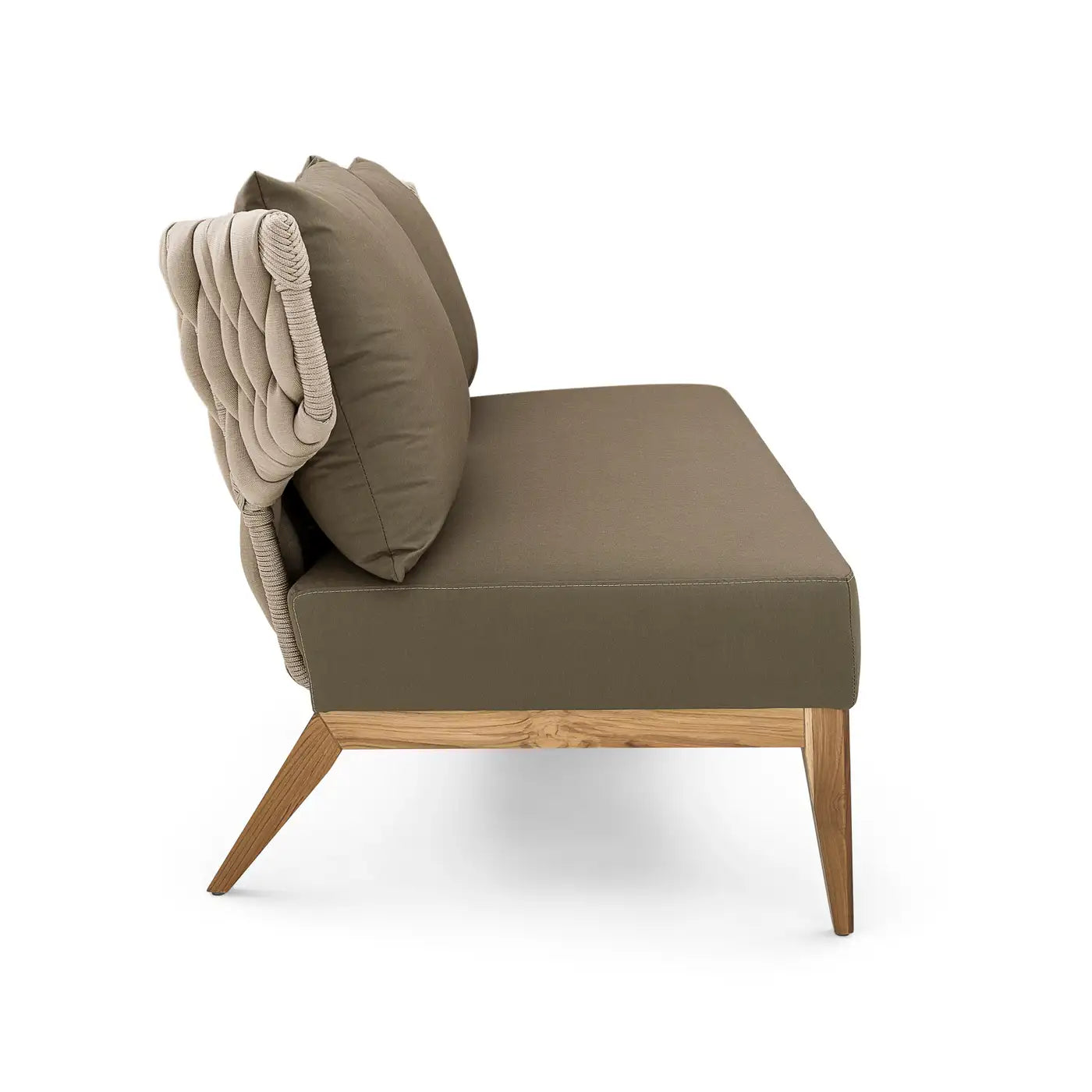 Outdoor Lounge Set with Loveseat and Chair in Olive Green