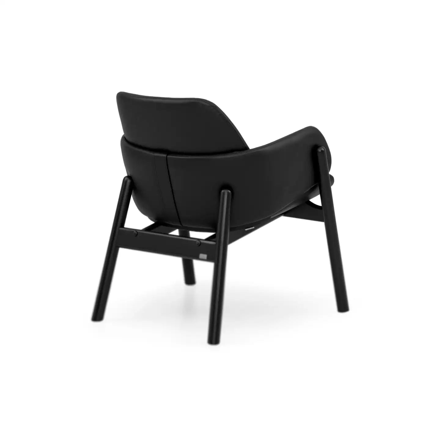 Black chair on a white background