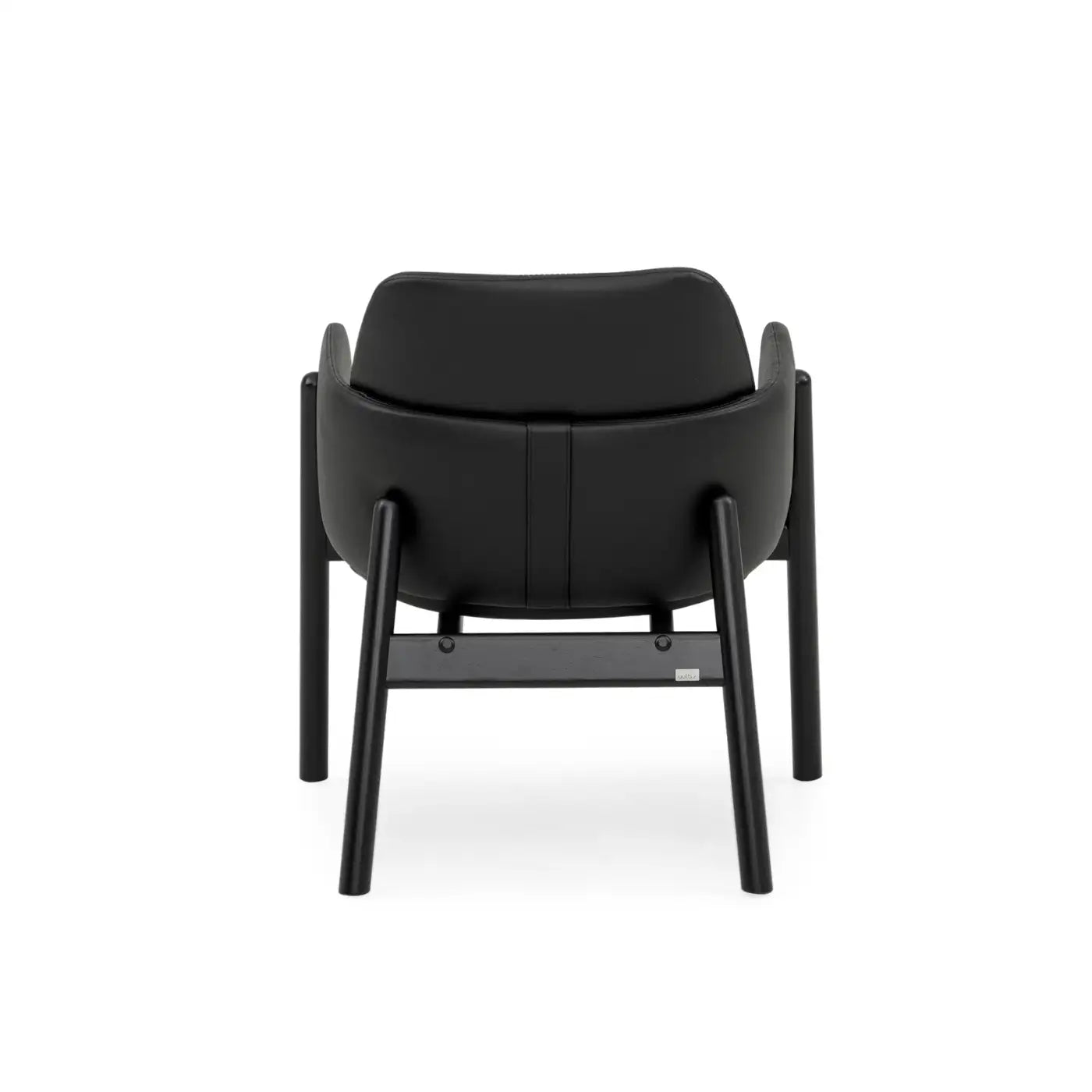 Black chair on a white background