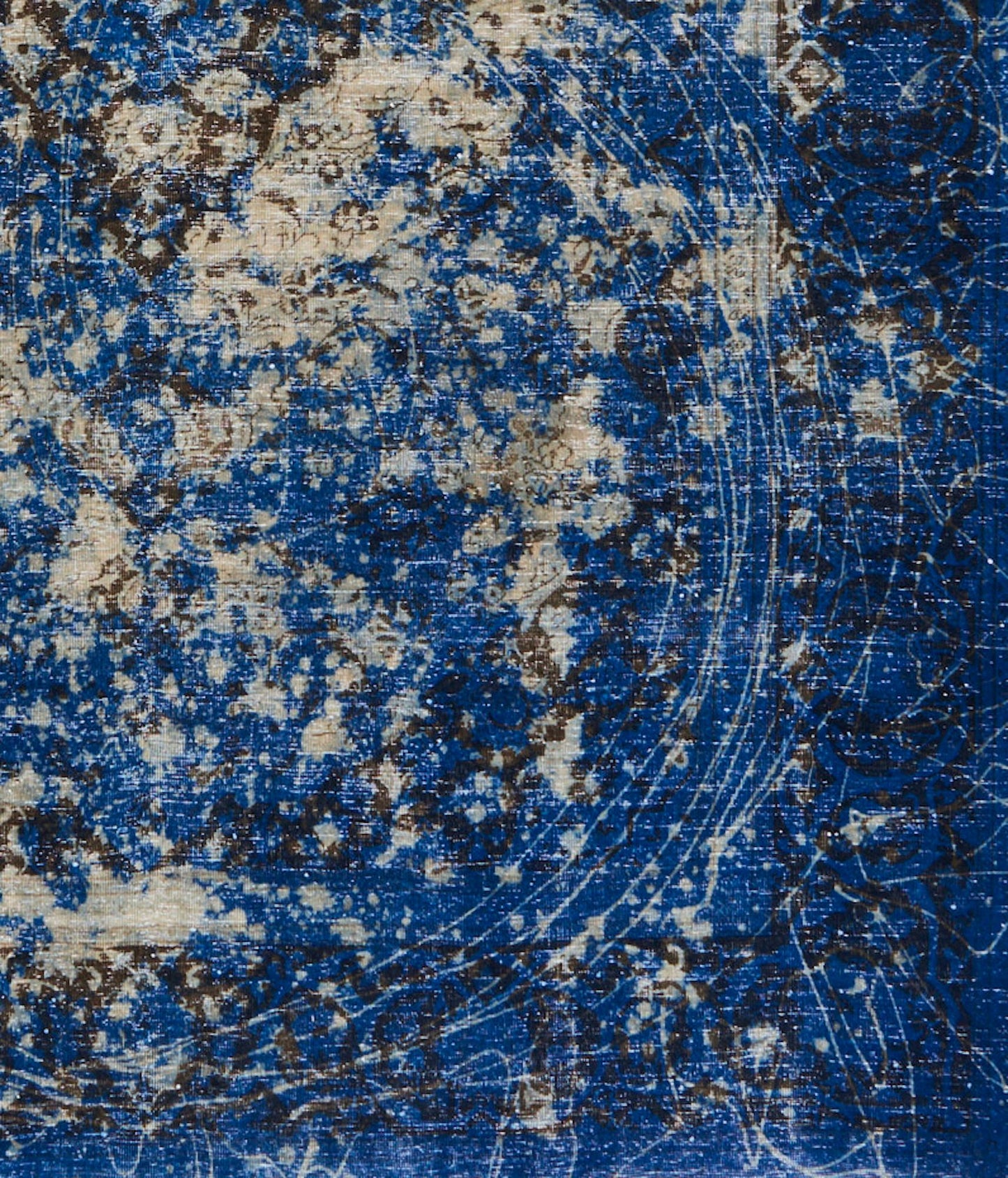 Schumacher Trifid Blue Hand-Knotted Wool Rug – 191 x 279 cm